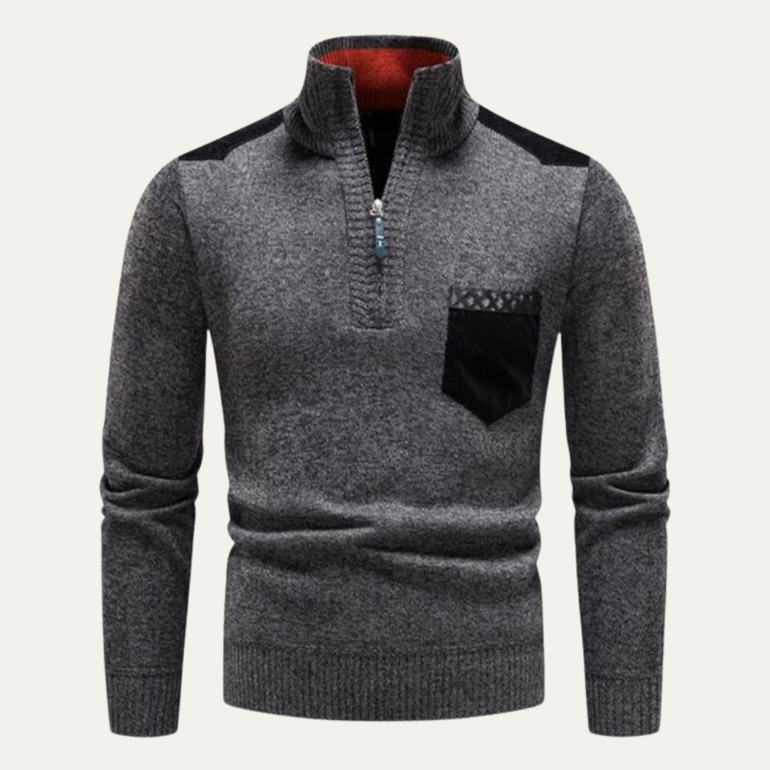 Practical Mens Quarter Zip Fleece Jacket