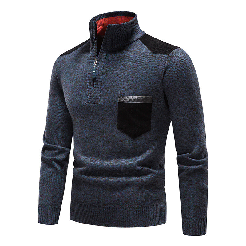 Cozy Fleece Sweatshirt with Zip Pocket