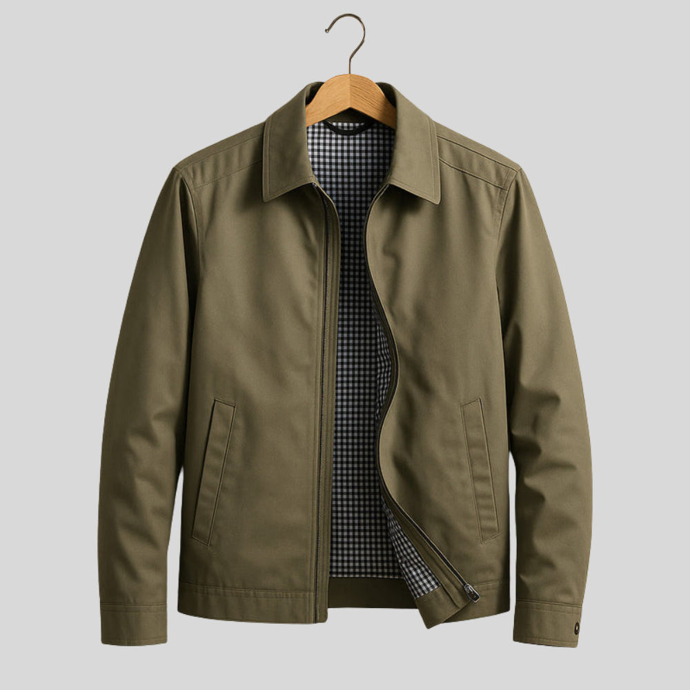 Slim Fit Mens Casual Zip Jacket