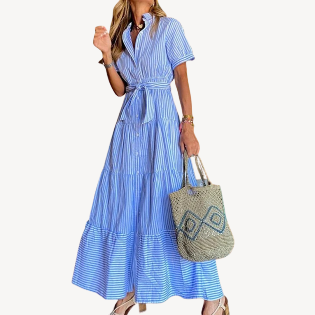 Colorful Long Sleeve Women Dress