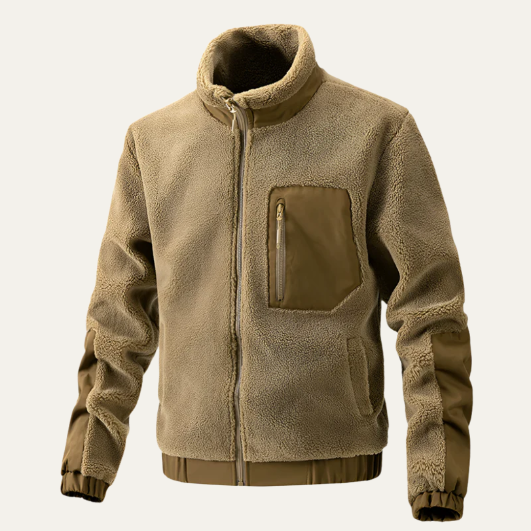 Warm Plush Fleece Men's Coat