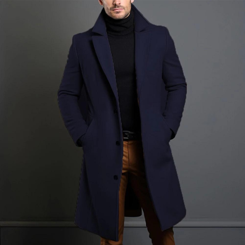 Warm Mens Wool Pea Coat