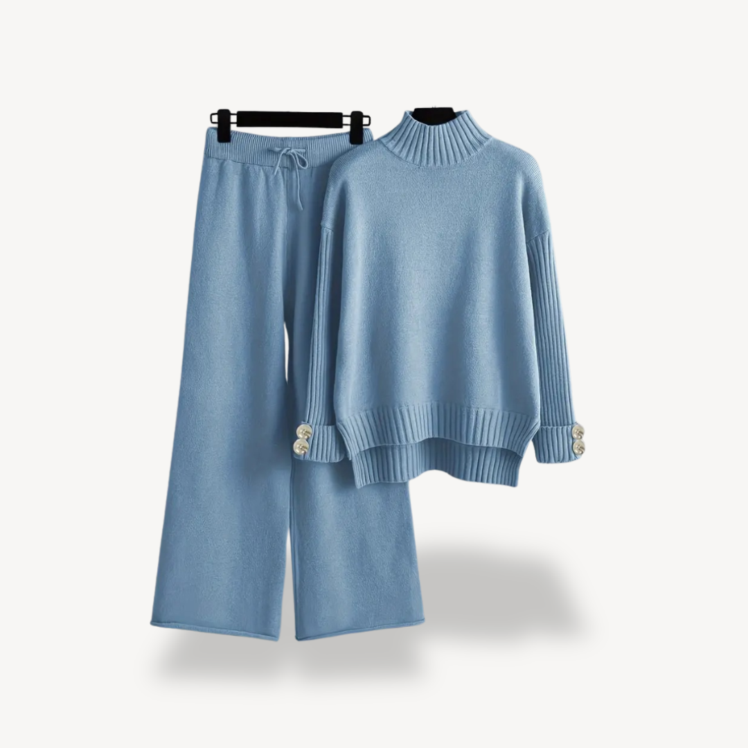 Soft Warm Women's Sweater Pant Set