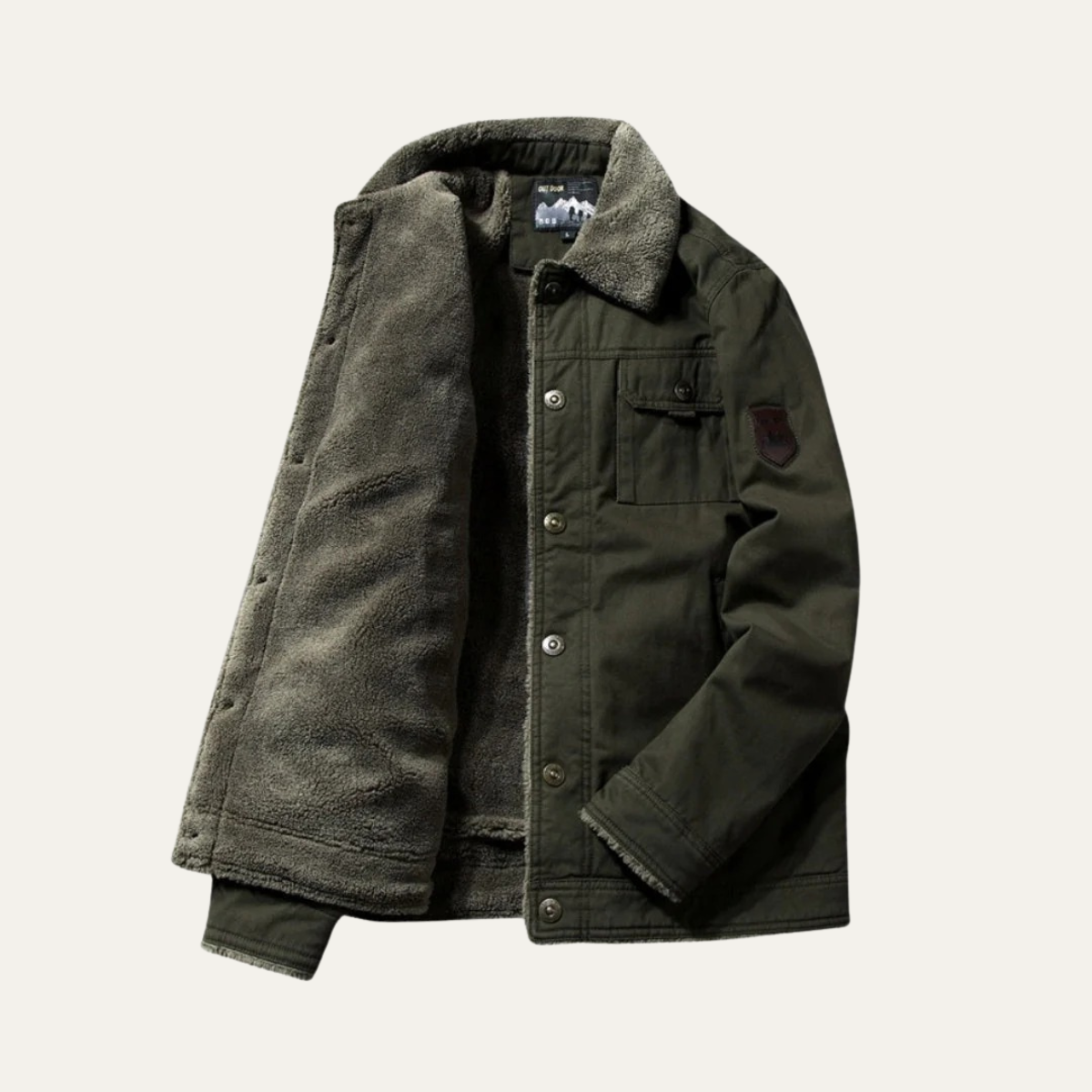 Thermal Men's Fleece Lined Sherpa Coat