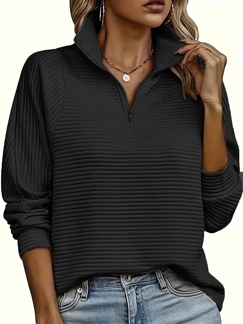 Cozy Ladies Quarter Zip Fleece Pullover