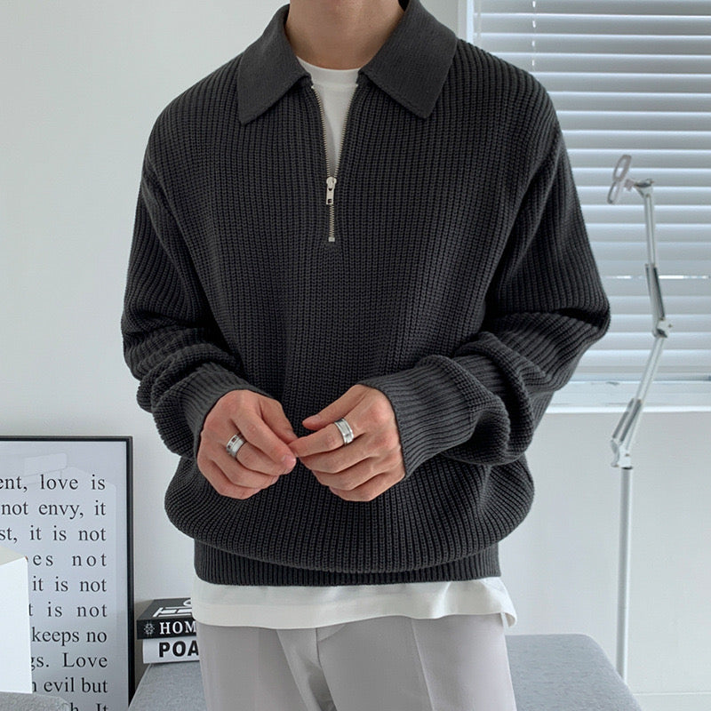 Comfortable Crew Neck Knit Sweater – High Quality Soft