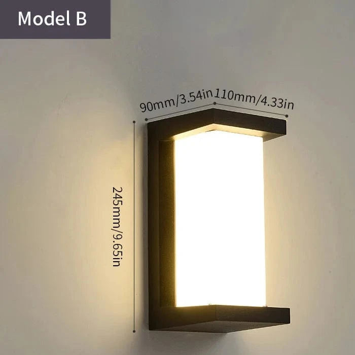LED Outdoor Wall Light PIR Motion Sensor