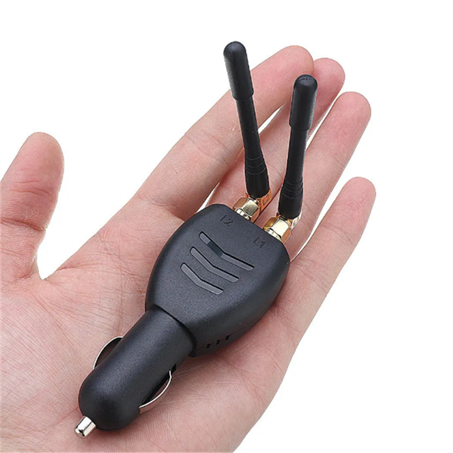 Mini Car GPS Blocker Signal Jammer 2 Antenna Dual-Channel