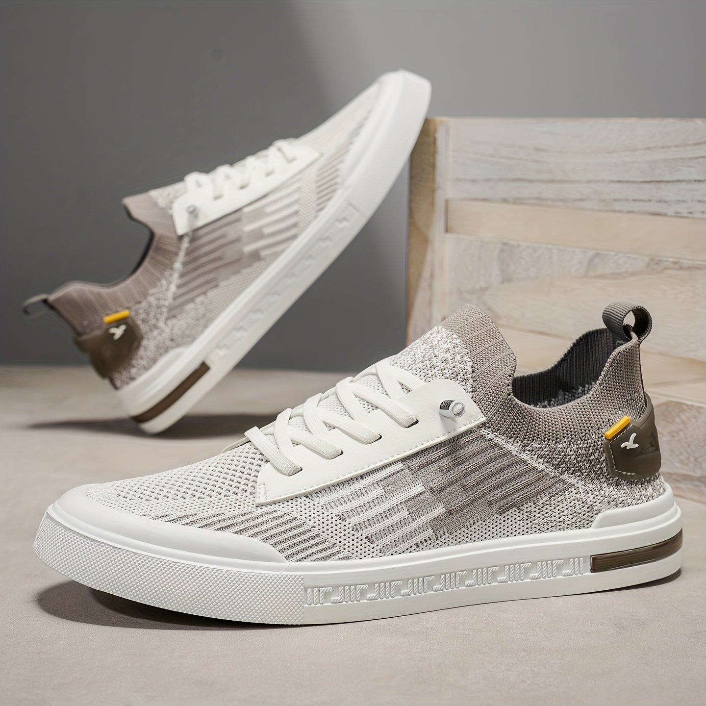 Comfy Knit Sneakers - Casual Lightweight Shoes