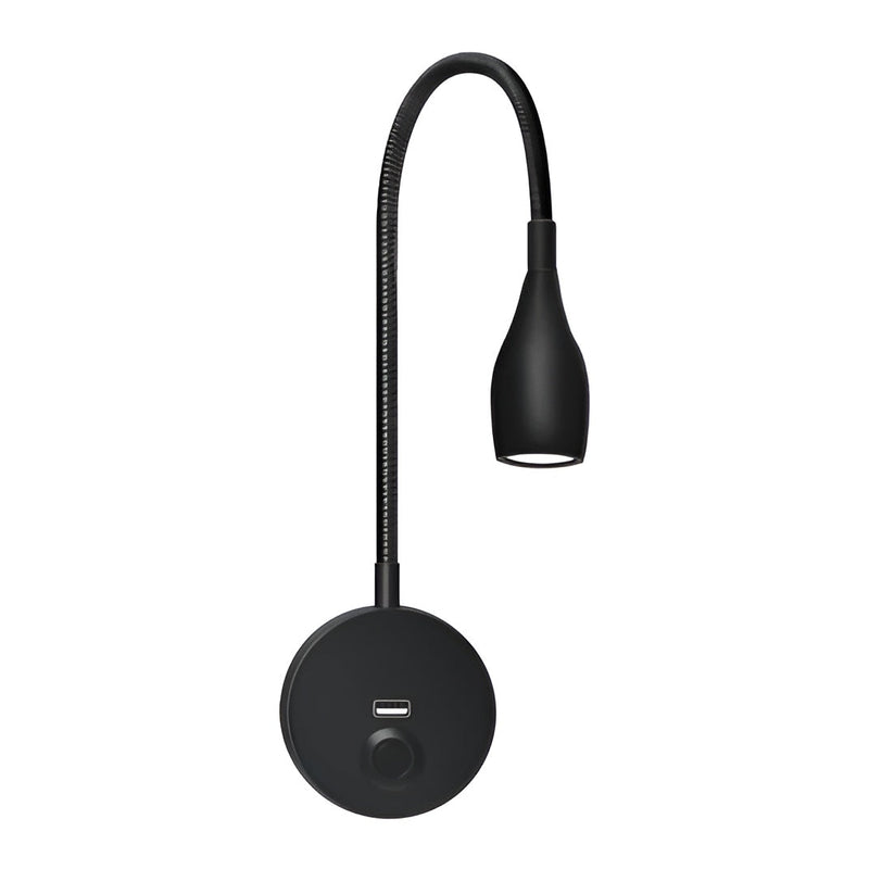 Stylish Flexible Wall Reading Lamp with Dimmable Touch Control