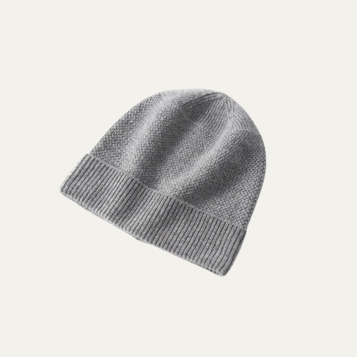 Soft Men's Cashmere Ribbed Winter Beanie Hat