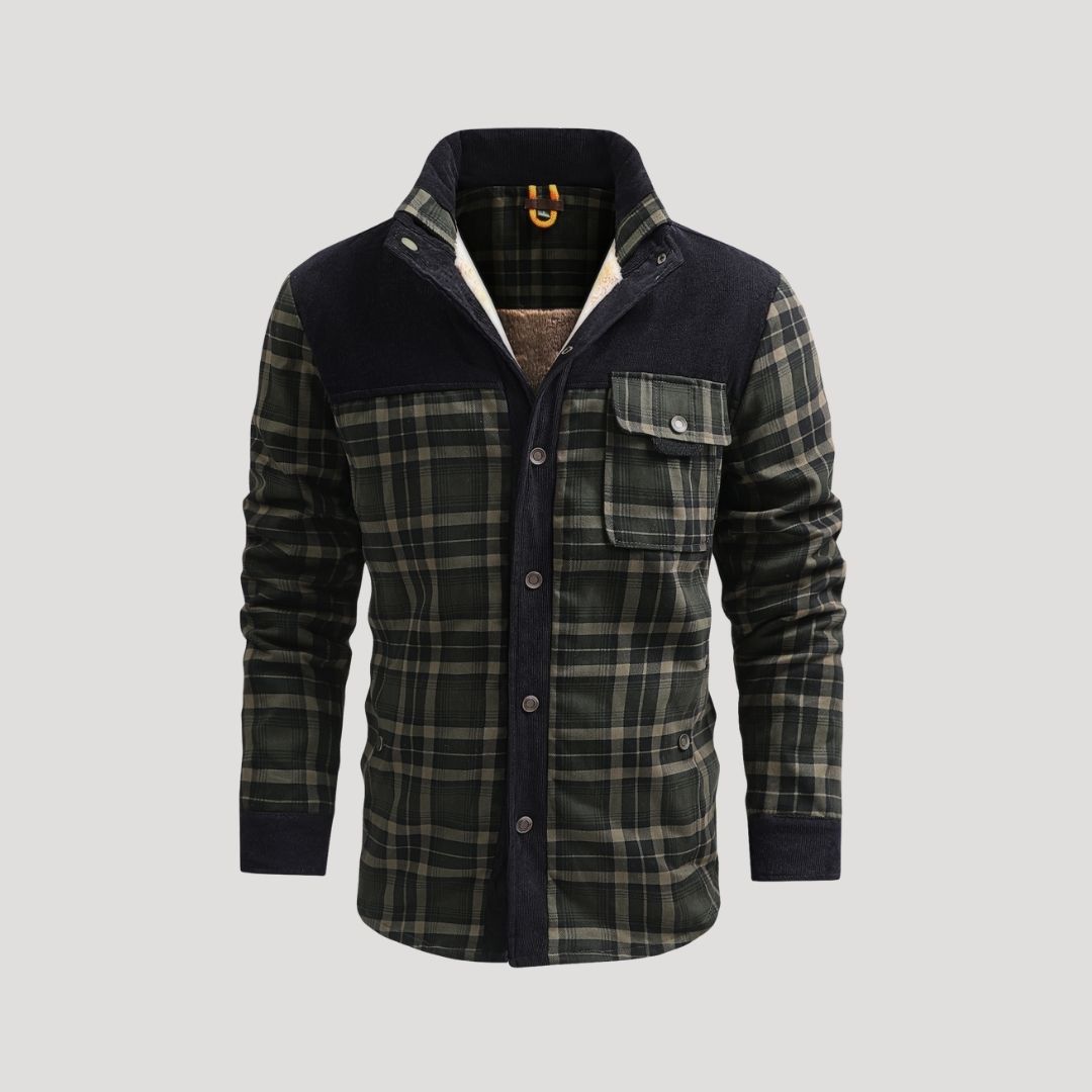 Thermal Waterproof Checked Winter Coat