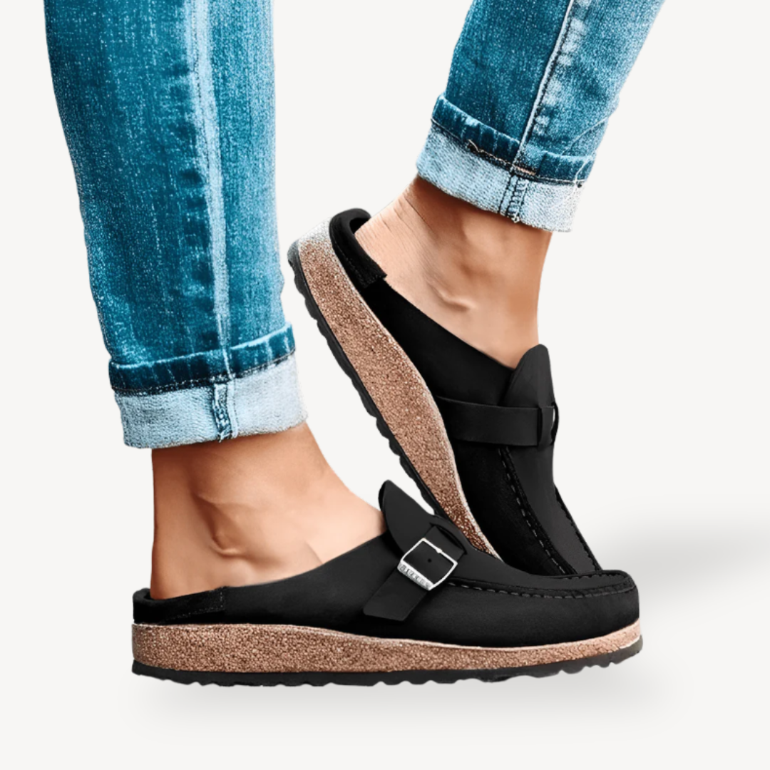 Comfortable Women's Leather Slip On Shoes