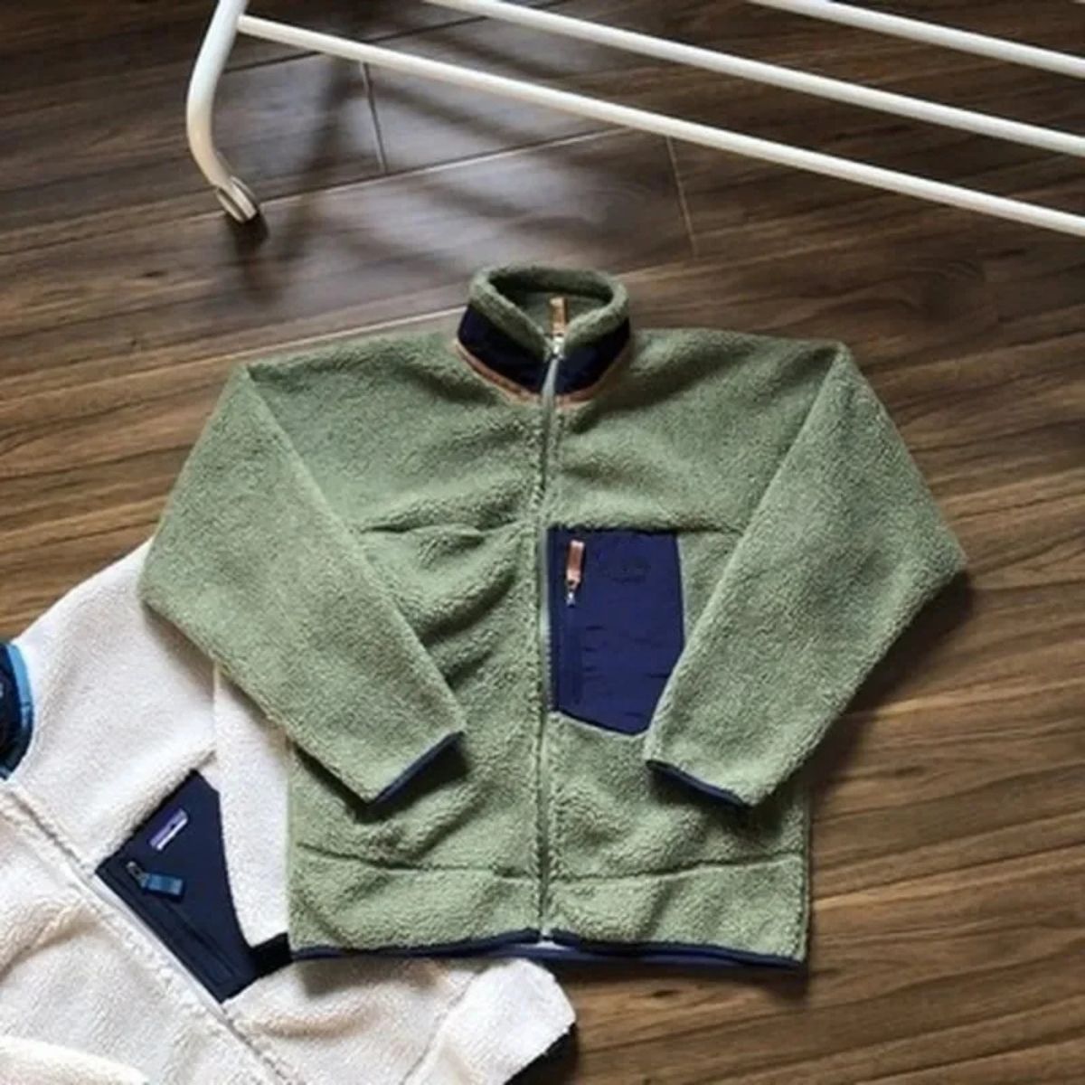 Warm Fleece Lined Mens Wool Coat