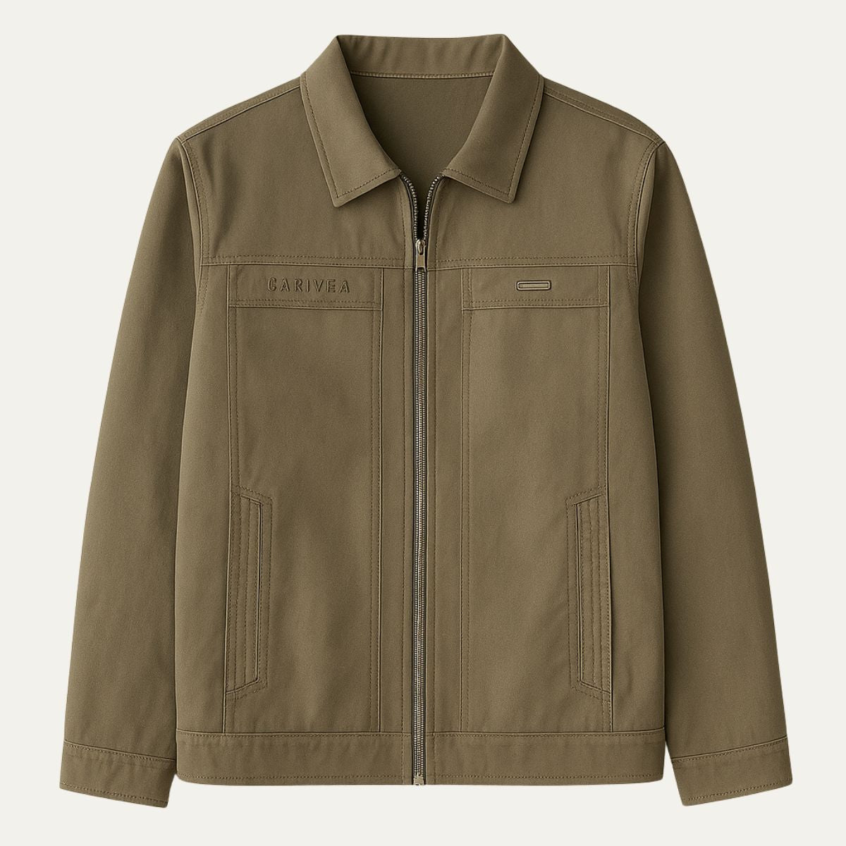 Classic Zip Up Mens Cotton Jacket