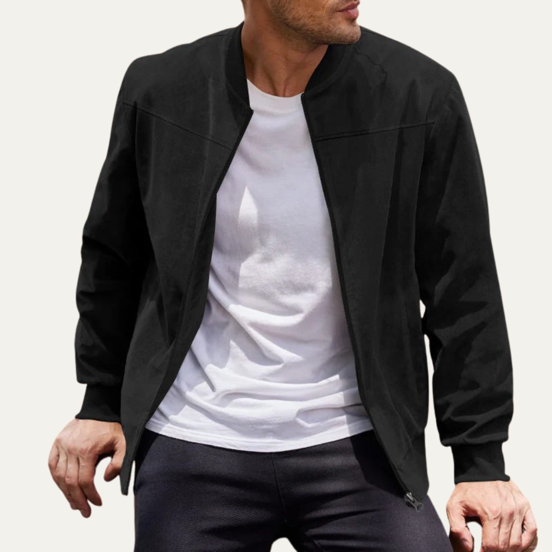 Men's Stylish Zipper Bomber Jacket