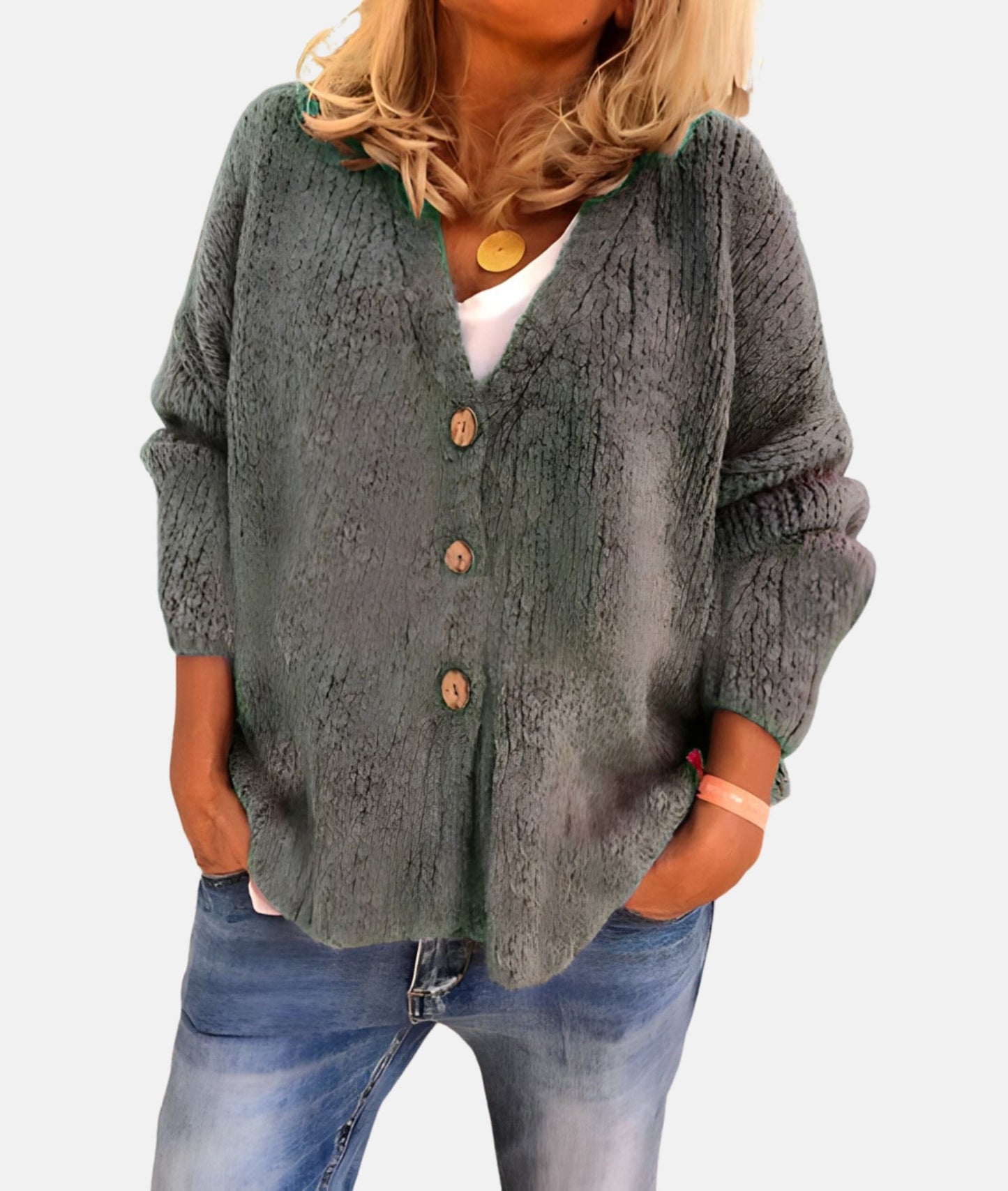Classic Open Front Cardigan Sweater