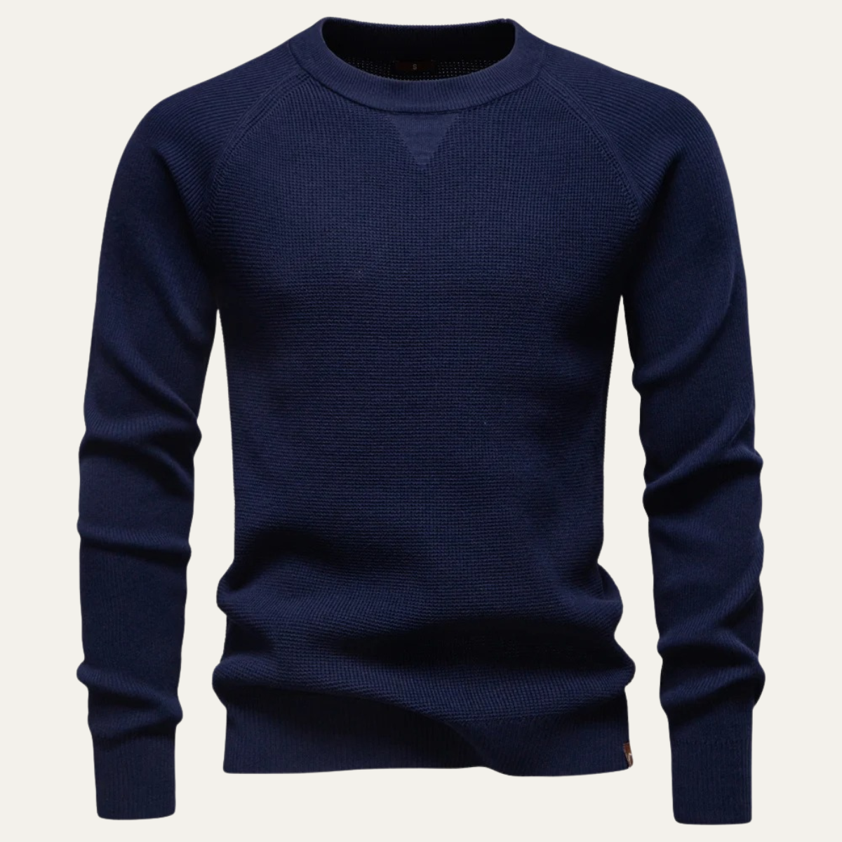 Relaxed Fit Men's Knit Crew Neck Sweater