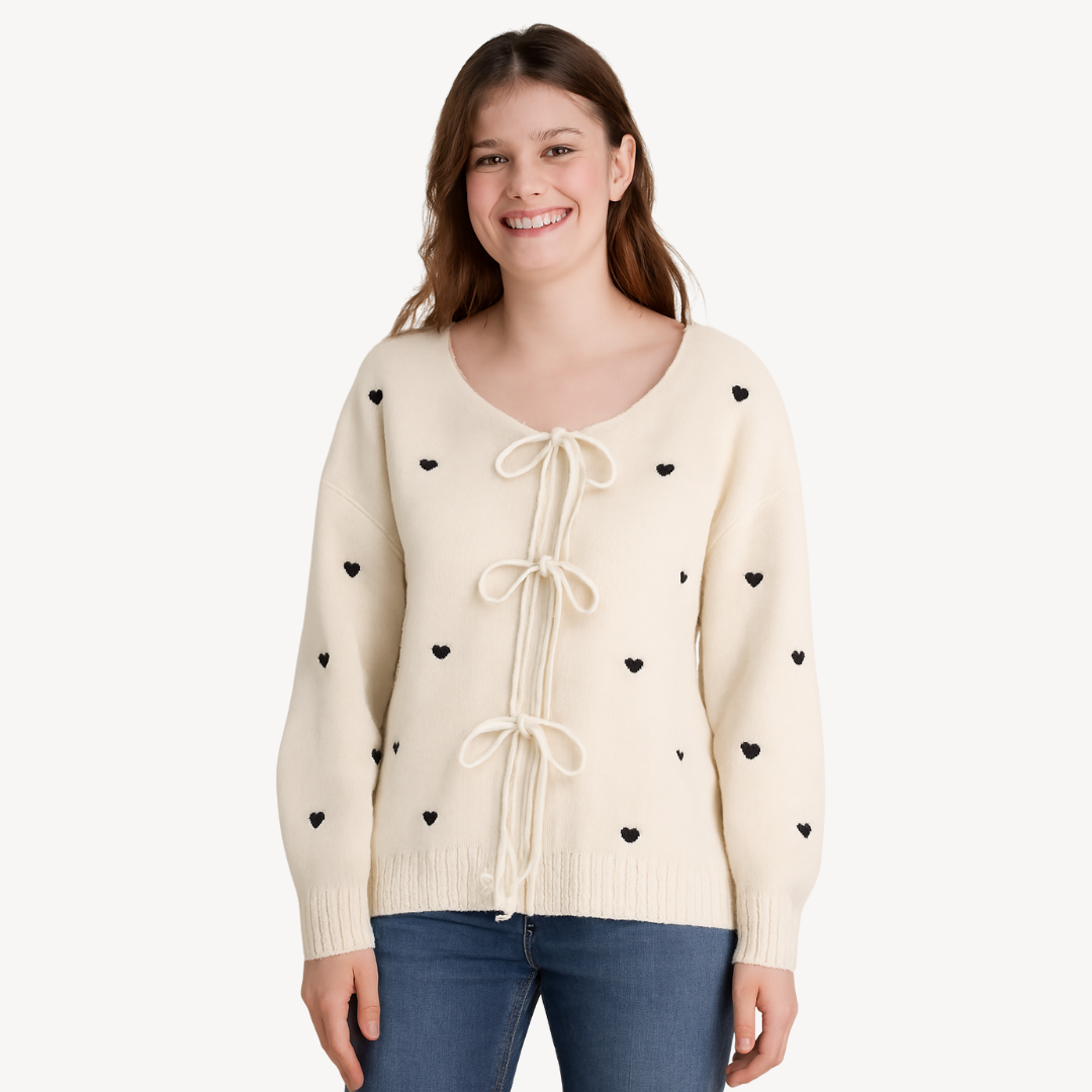 Women's Floral Pattern Soft Cardigan Sweater