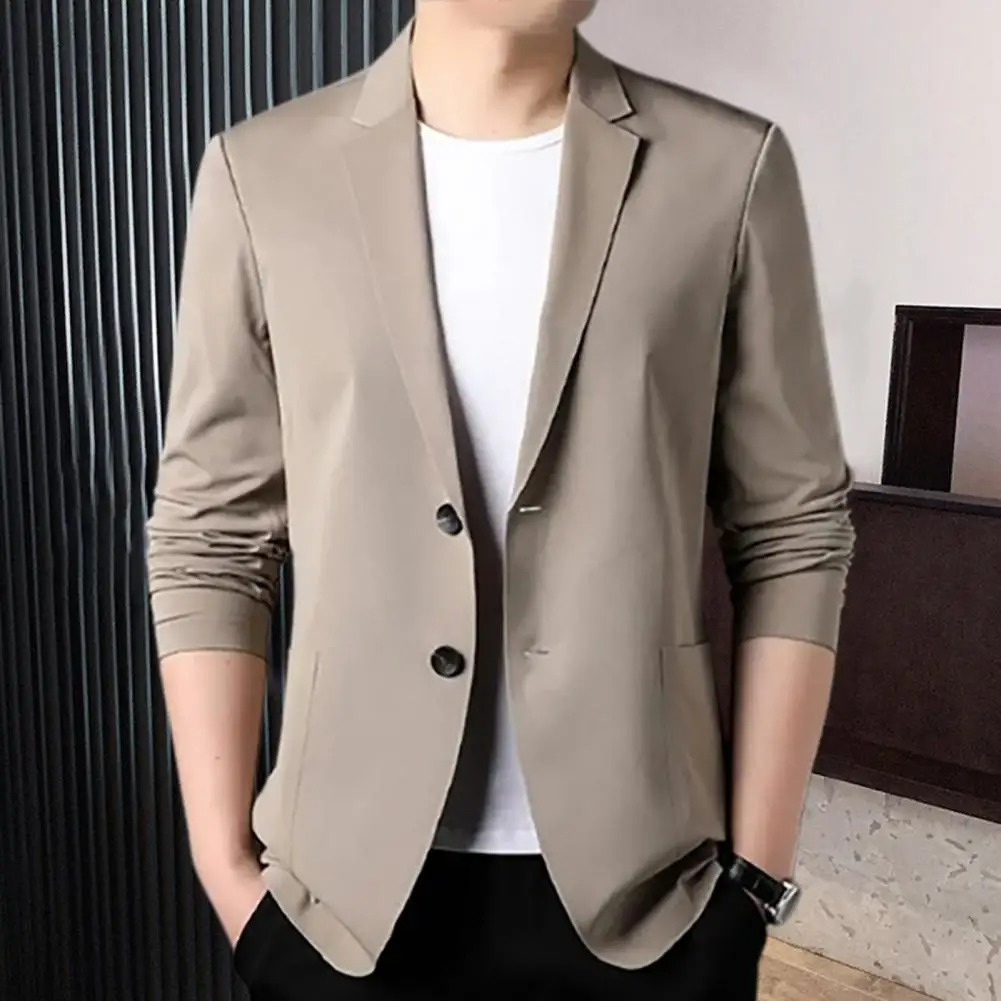 Tailored Fit Mens Classic 2 Button Blazer Coat