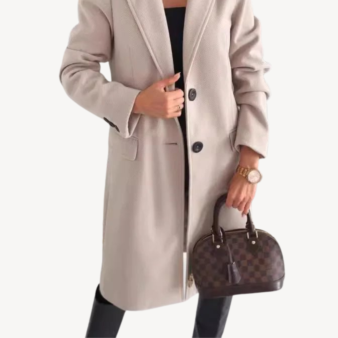 Ladies Warm Parka Coat with Pockets
