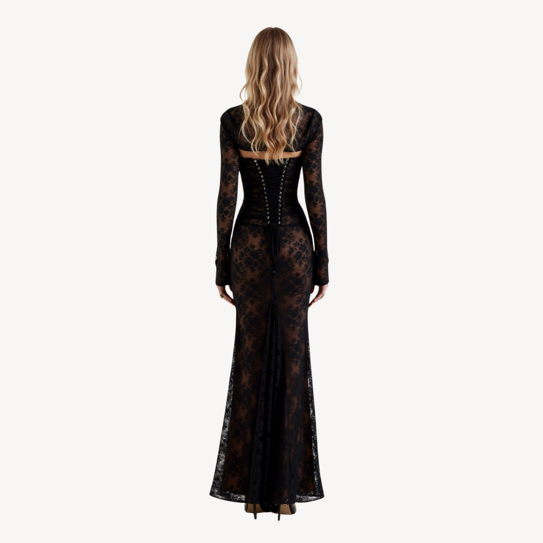 Elegant Lace Long Sleeve Dress