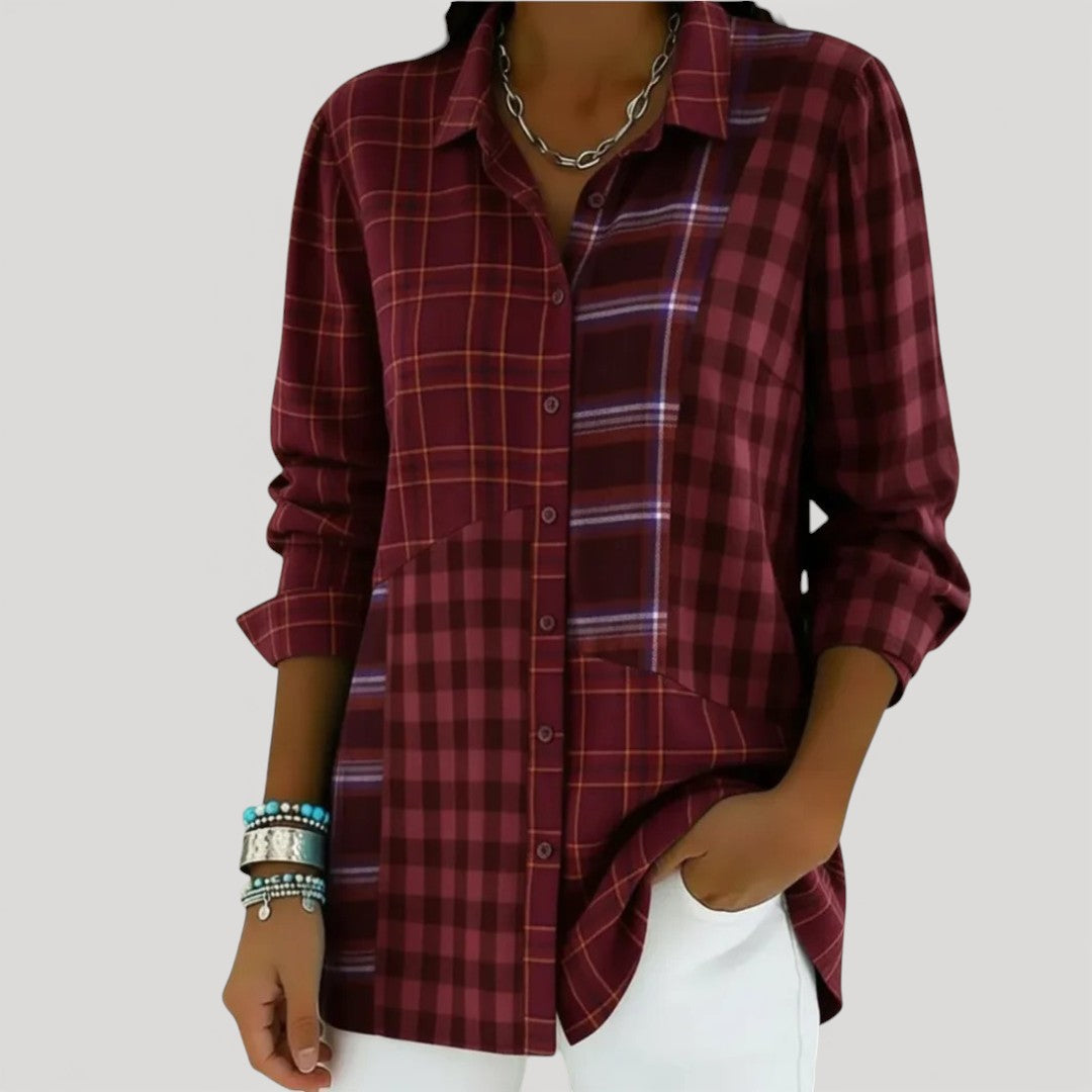 Colorful Plaid Flannel Shirt