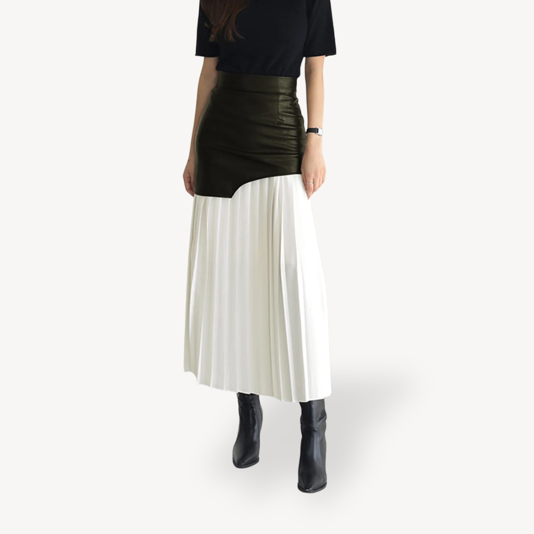 Flared Mid Length Womens Skirt