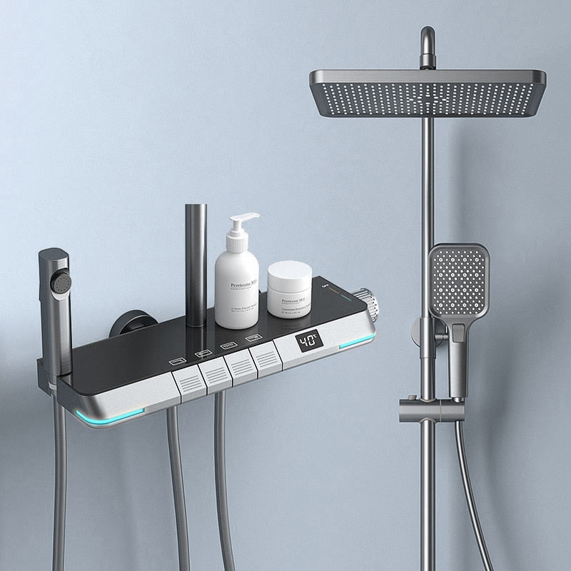 Smart Shower Head with Thermostatic Temperature Control - OutfitLondon