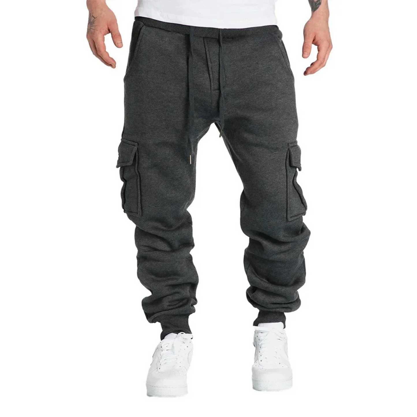 Relaxed Fit Cotton Jogger Pants for Men