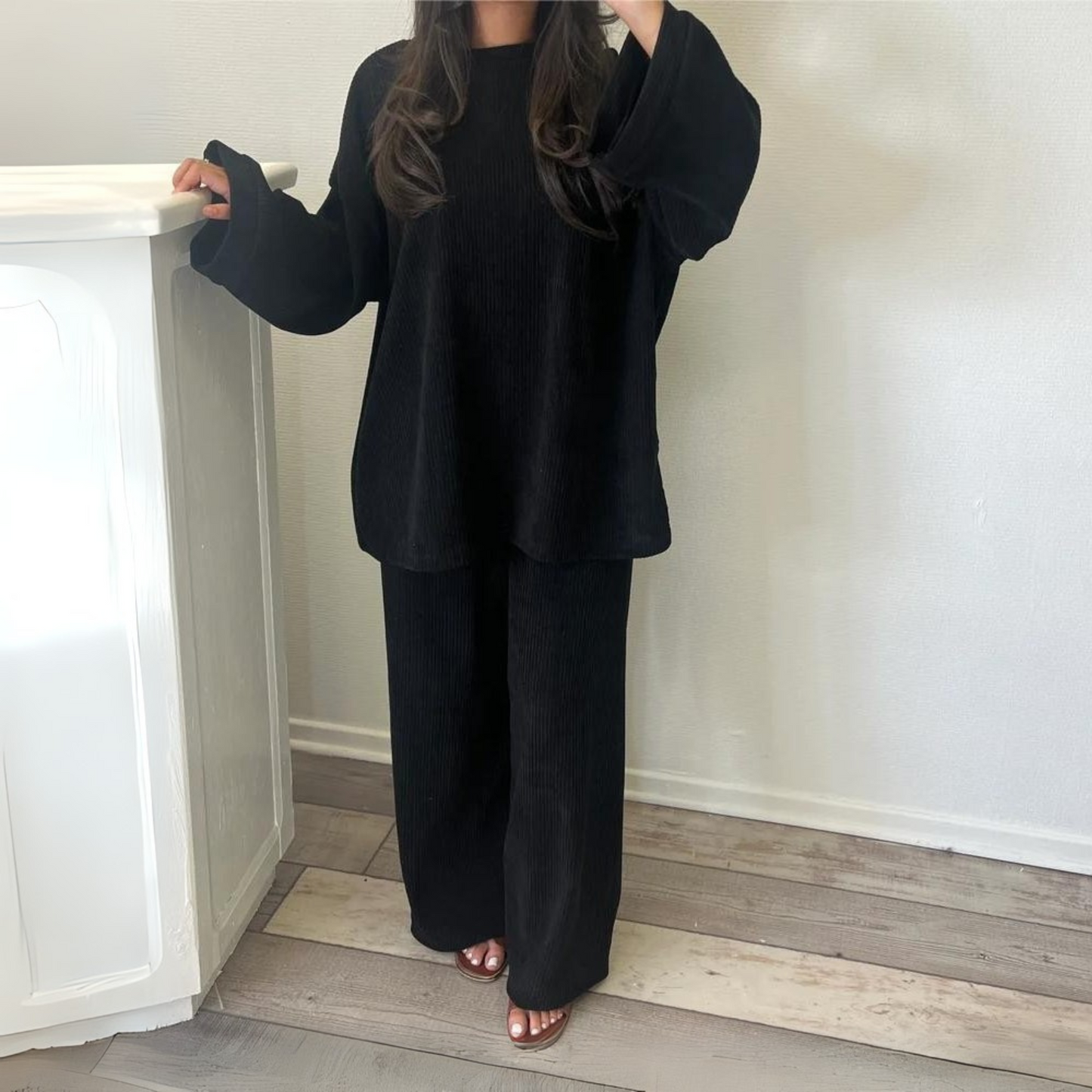 Comfortable Relaxed Fit Pantsuit Set