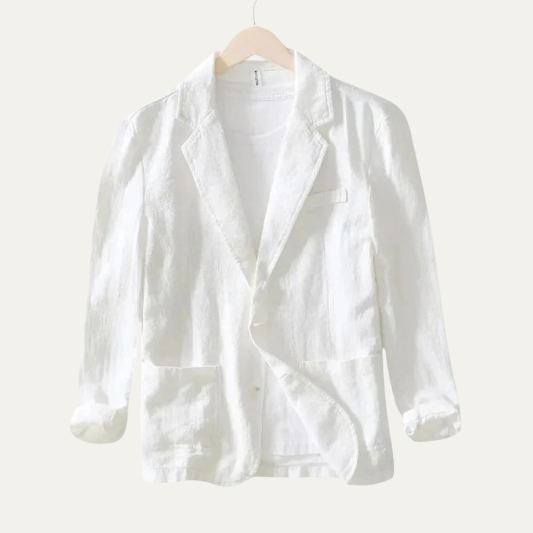 Slim Fit Summer Linen Blazer for Men