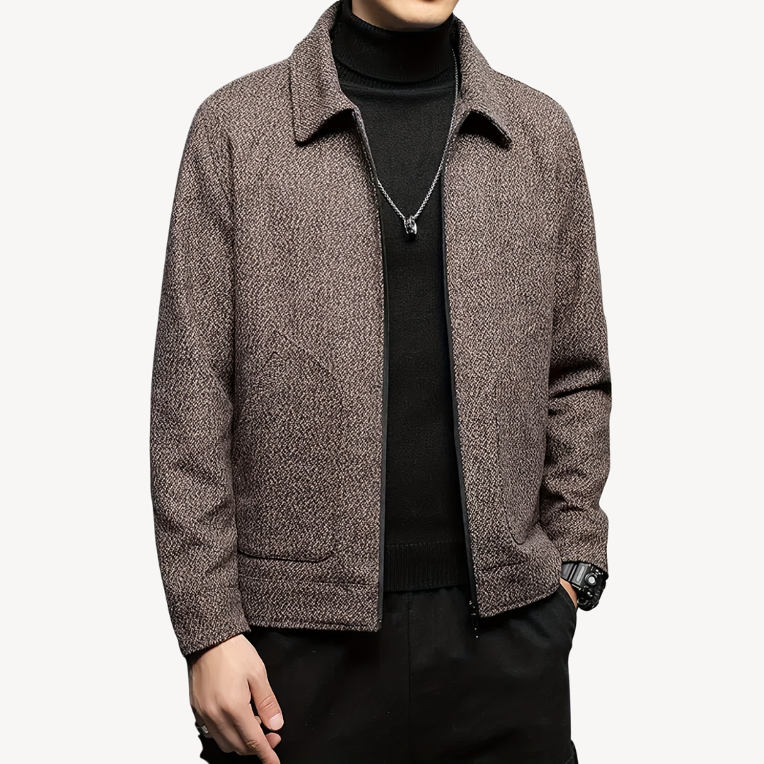 Warm Wool Blend Coat for Men