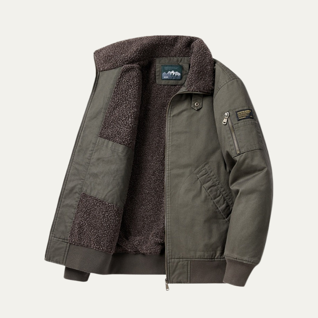 Warm Mens Winter Bomber Jacket