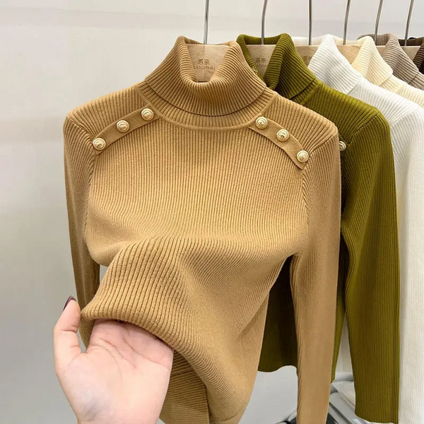 Soft Women's Relaxed Fit Turtleneck Jumper