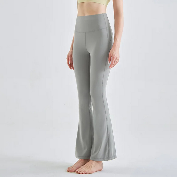 Relaxed Fit High Waisted Stretch Pants