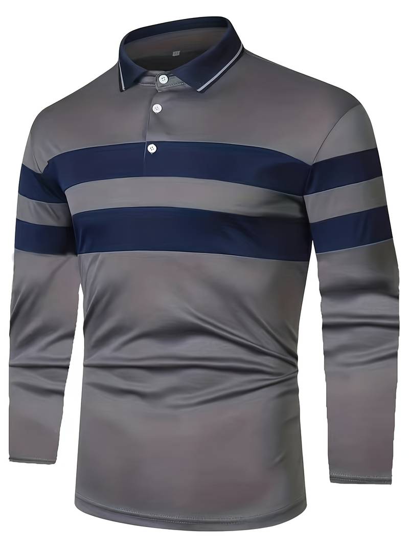 Relaxed Fit Men's Color Block Shirt