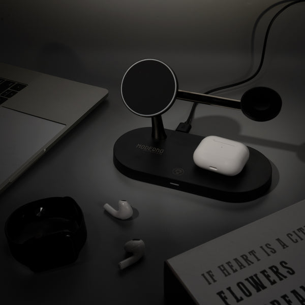 Premium 3 in 1 Fast Wireless Charging Stand
