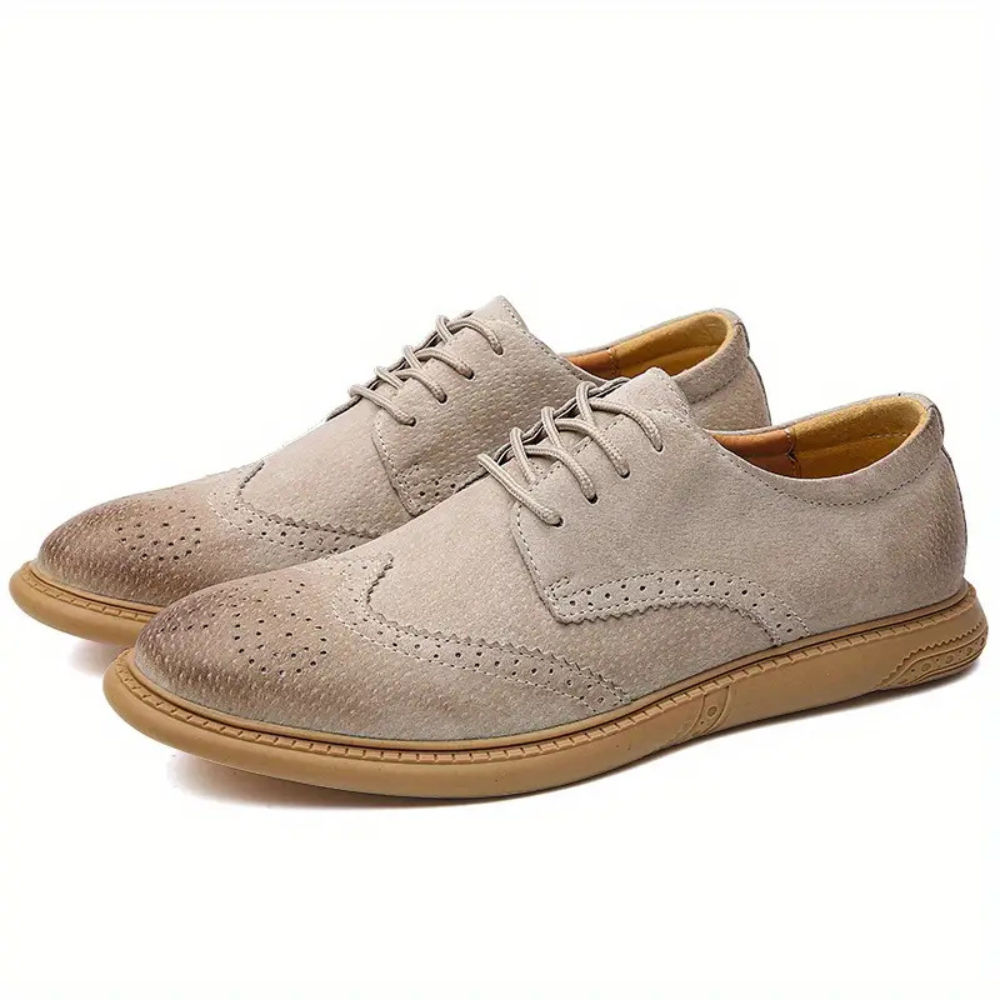 Classic Men's Genuine Leather Lace Up Shoes