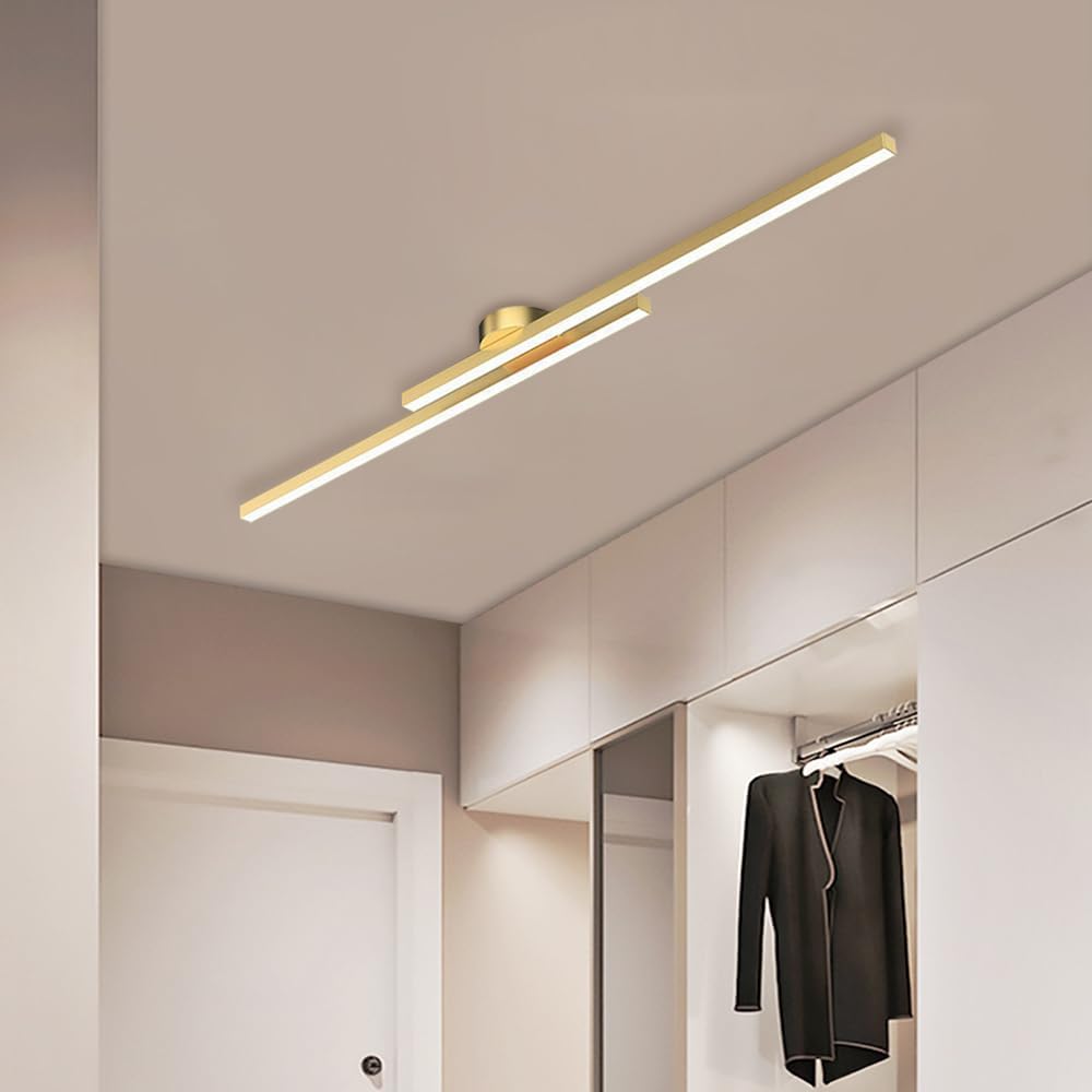Polished Chrome LED Semi Flush Ceiling Lamp