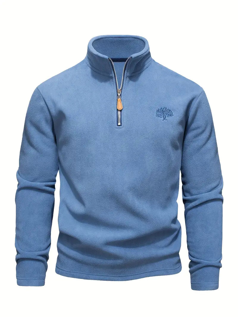 Timeless Zip Cotton Sweater