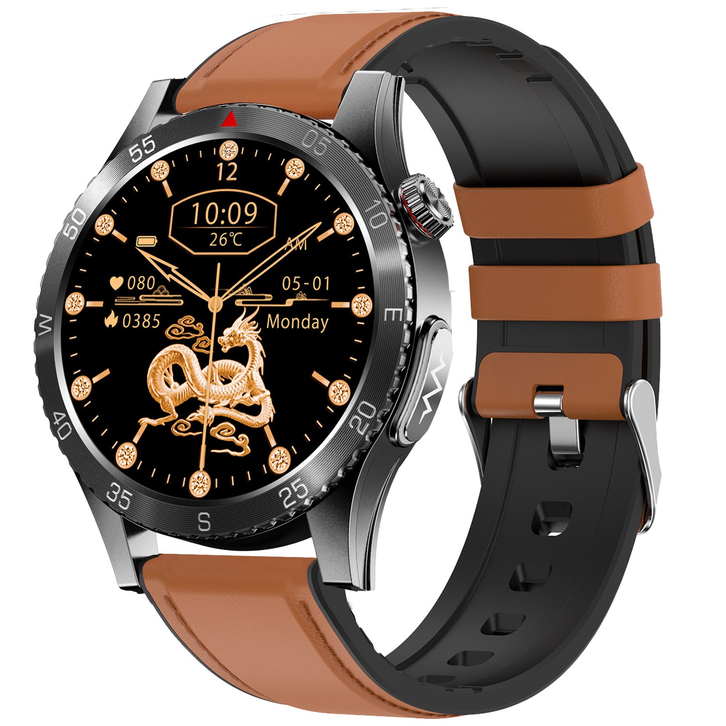 ECG Blood Glucose Uric Acid Cholesterol Stress Monitoring Smartwatch
