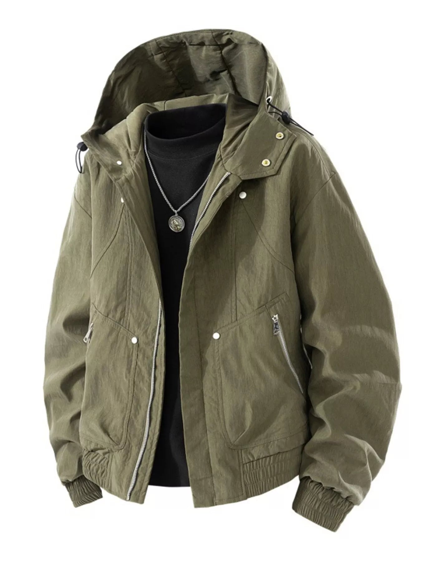 Waterproof Men's Hooded Windbreaker Coat