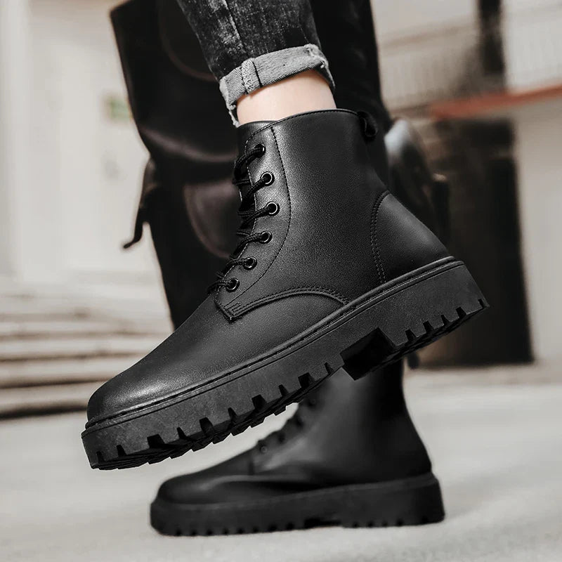 Men’s Waterproof Lace-Up High Top Anti Slip Boots