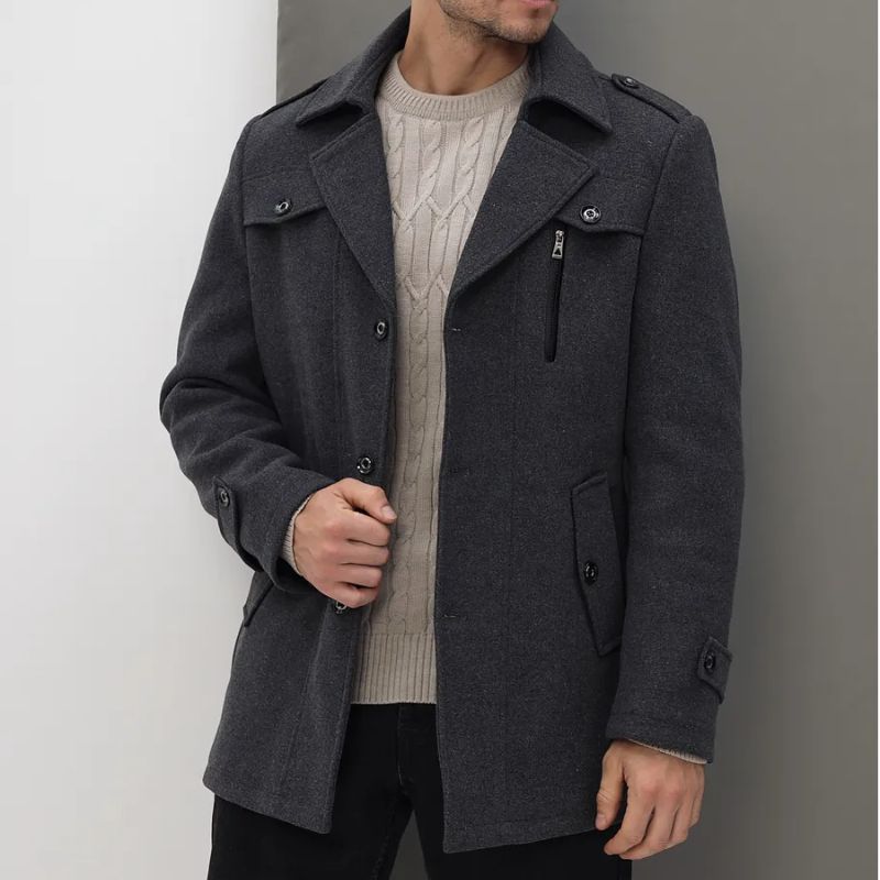 Warm Wool Mix Classic Fit Trench Coat