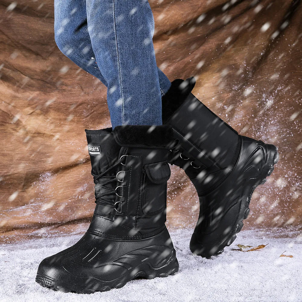 Insulated Waterproof Mens Snow Boots - OutfitLondon