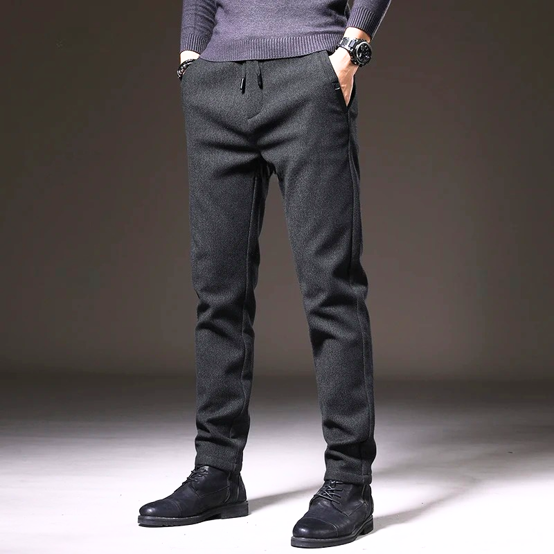 Slim Fit Elastic Waist Joggers for Men