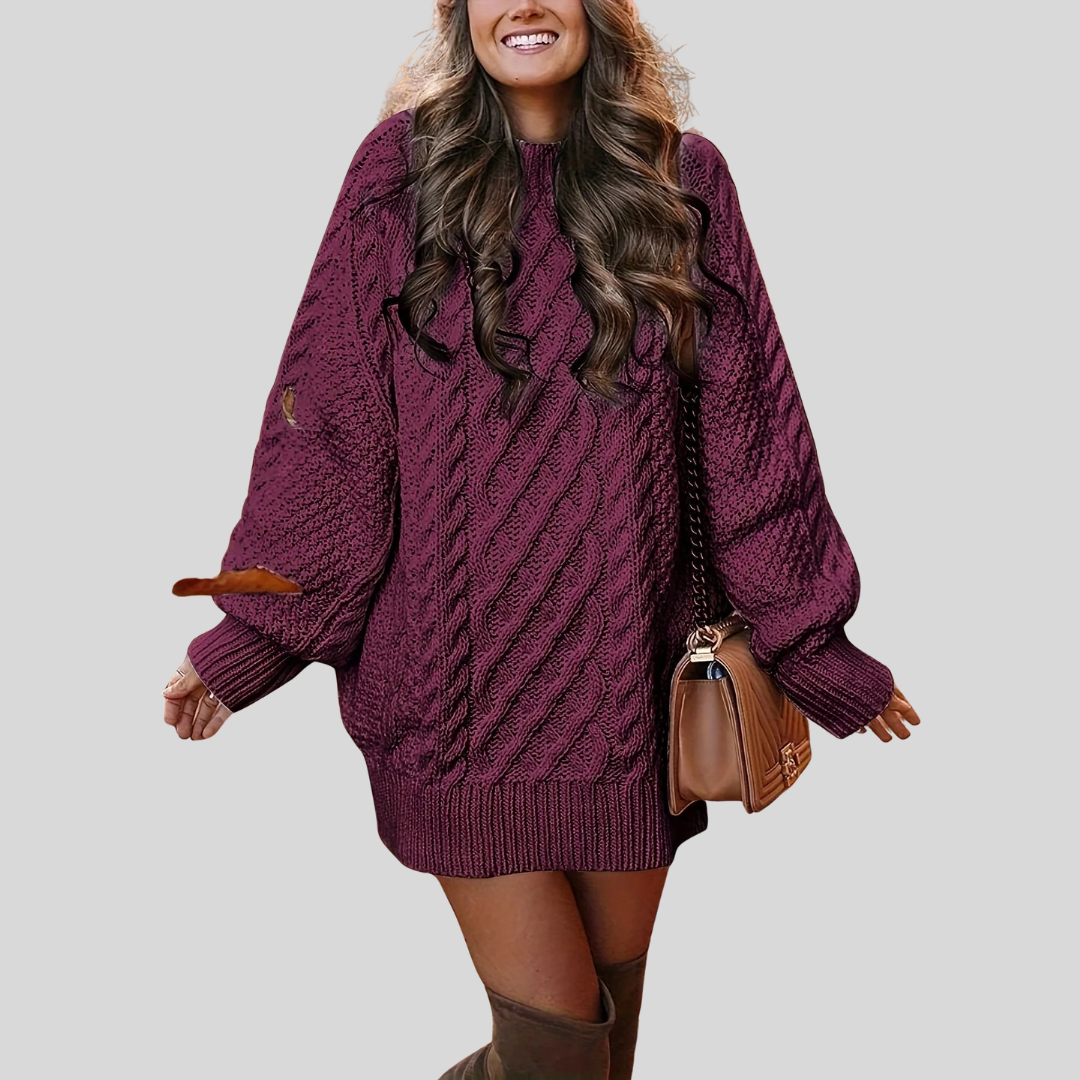 Cozy Large Knit Pullover Sweater