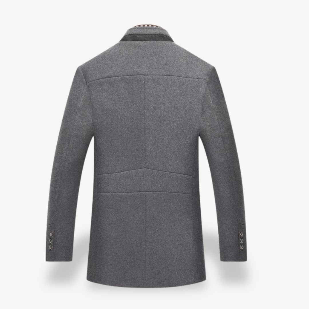 Relaxed Fit Mens Button Down Coat