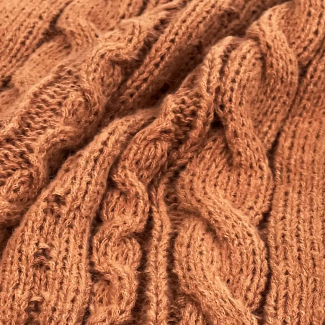 Warm Crew Neck Sweater Dress for Ladies